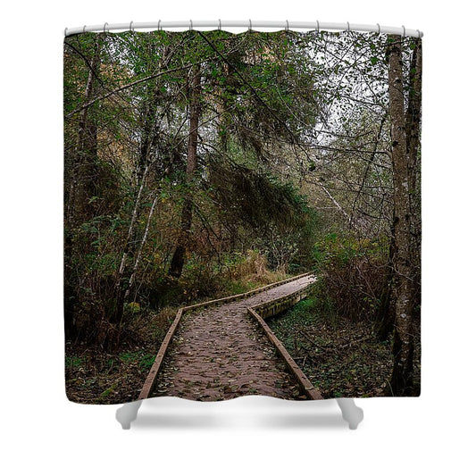 Autumn walk  - Shower Curtain