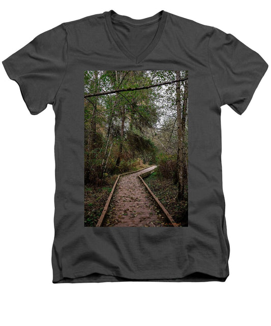 Autumn walk  - Men's V-Neck T-Shirt