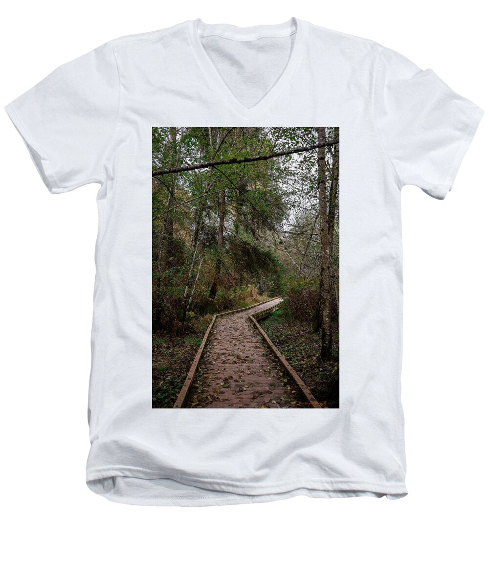 Autumn walk  - Men's V-Neck T-Shirt