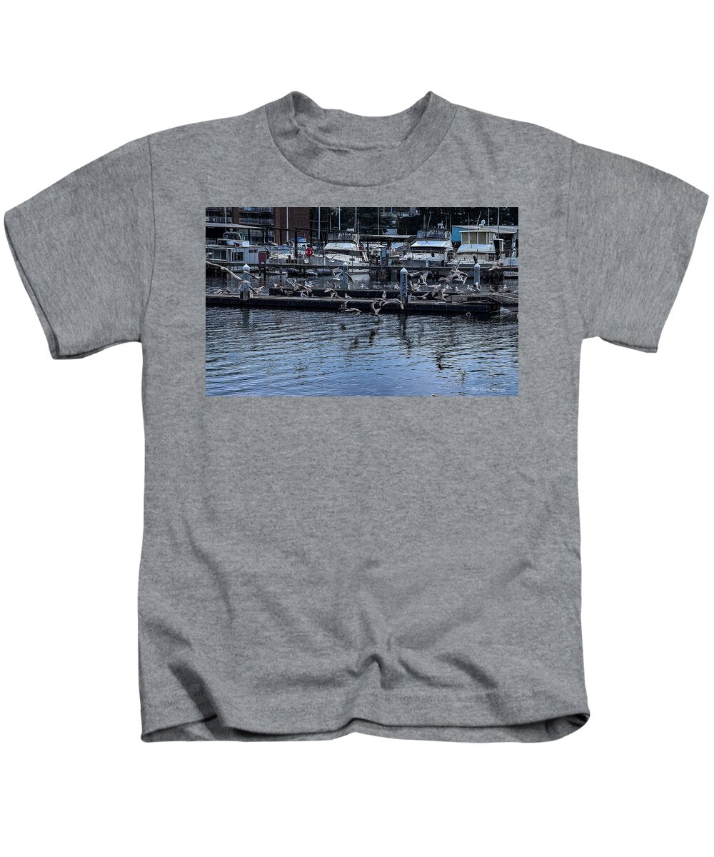 Birds at the Dock - Kids T-Shirt