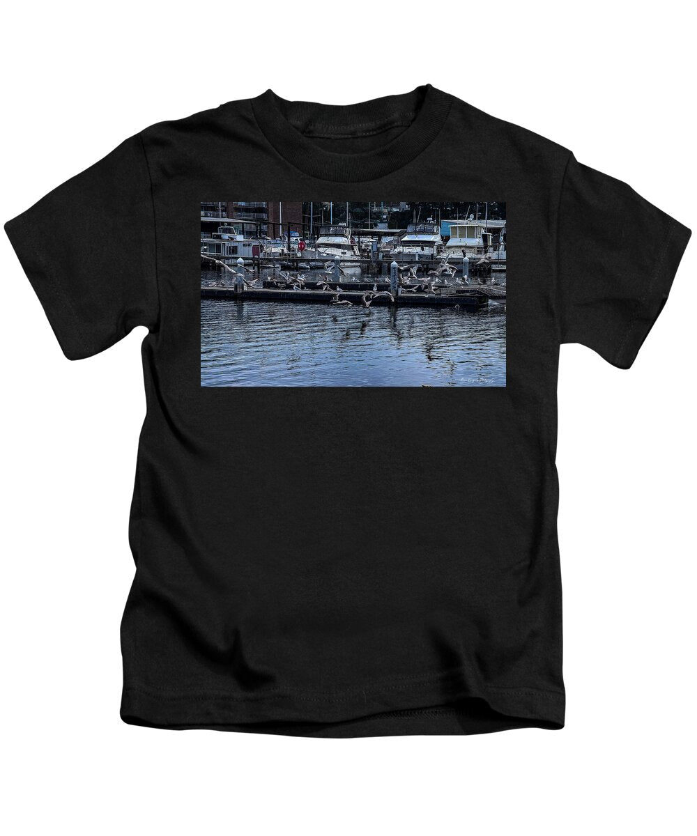 Birds at the Dock - Kids T-Shirt