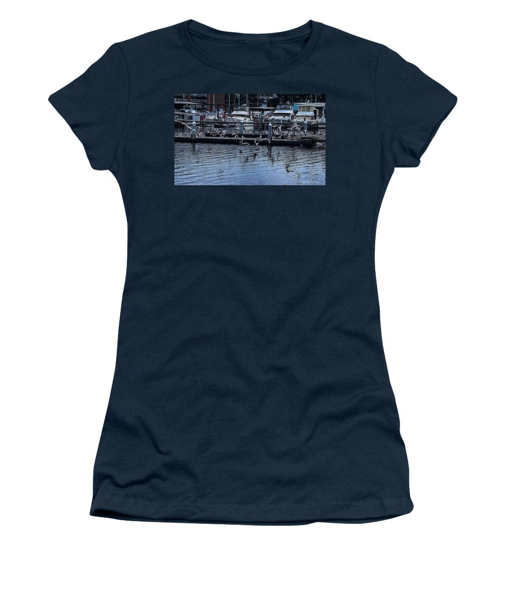 Birds at the Dock - Women's T-Shirt