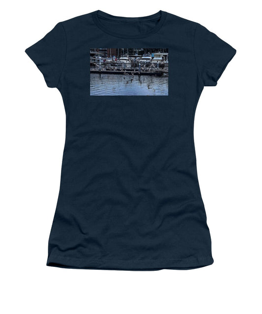 Birds at the Dock - Women's T-Shirt