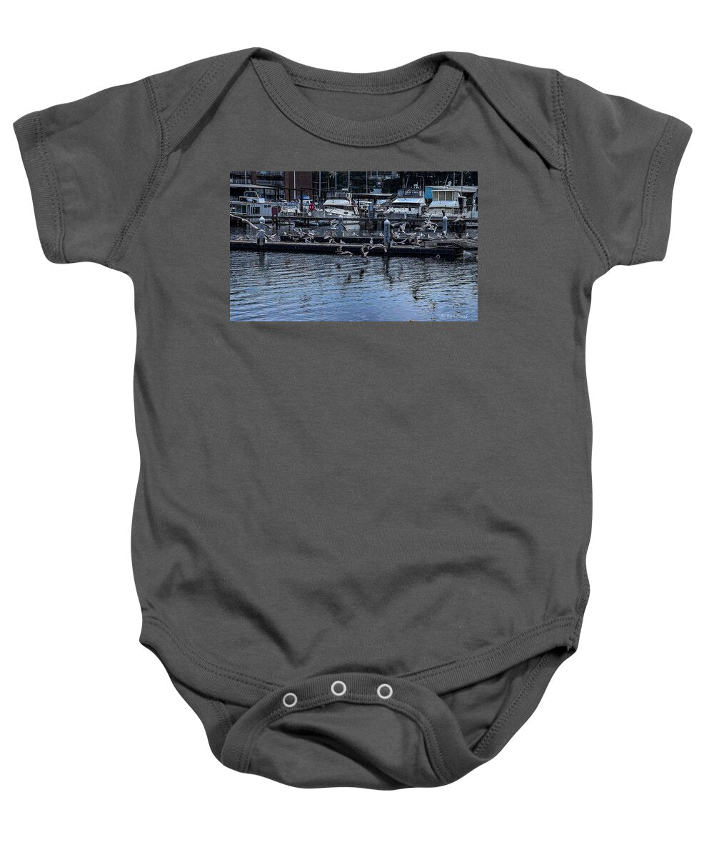 Birds at the Dock - Baby Onesie