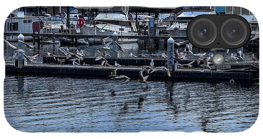 Birds at the Dock - Phone Case