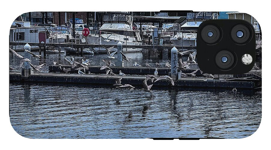 Birds at the Dock - Phone Case