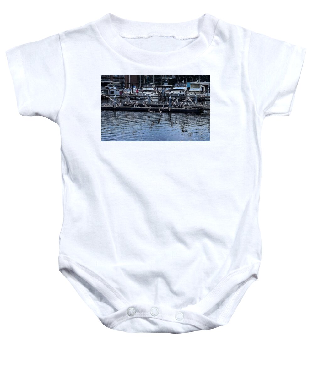 Birds at the Dock - Baby Onesie