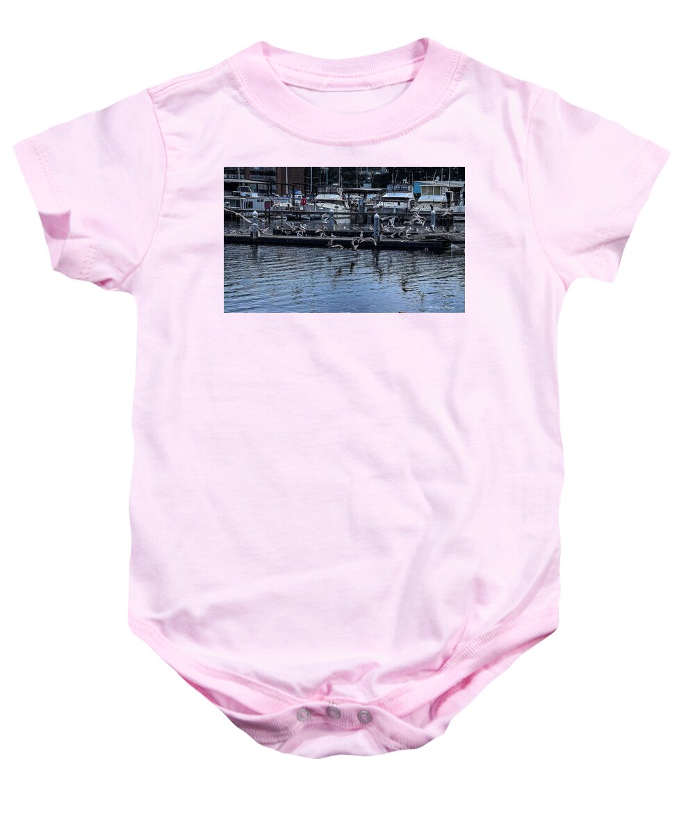 Birds at the Dock - Baby Onesie