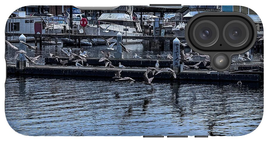 Birds at the Dock - Phone Case
