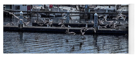 Birds at the Dock - Yoga Mat