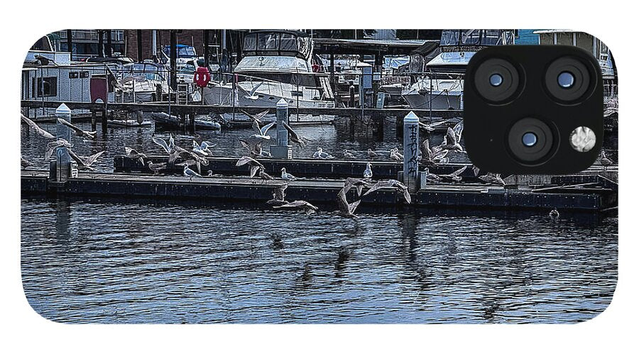 Birds at the Dock - Phone Case
