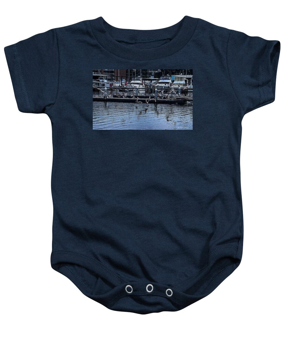 Birds at the Dock - Baby Onesie