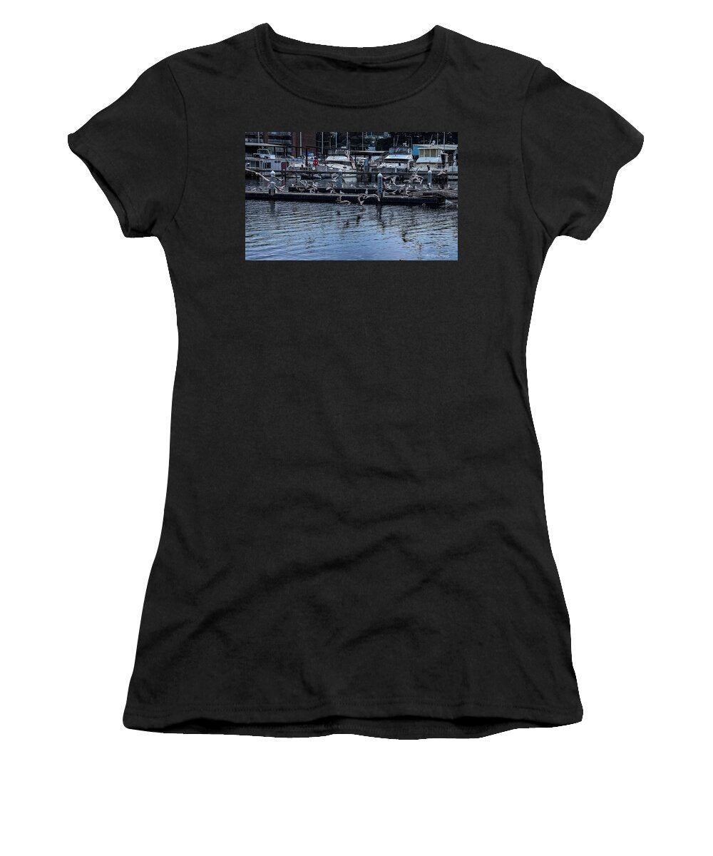 Birds at the Dock - Women's T-Shirt