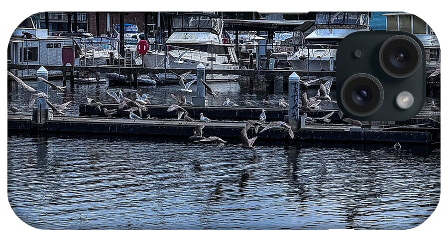 Birds at the Dock - Phone Case