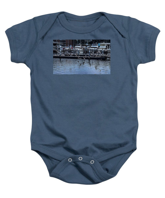 Birds at the Dock - Baby Onesie