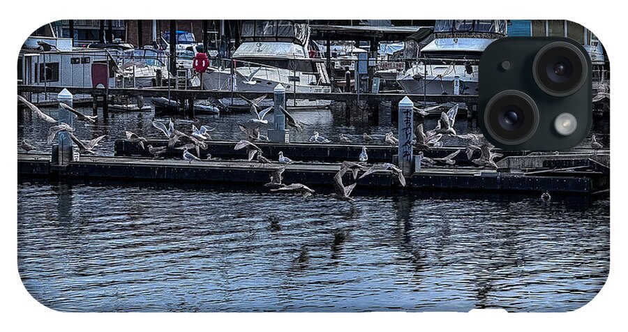 Birds at the Dock - Phone Case