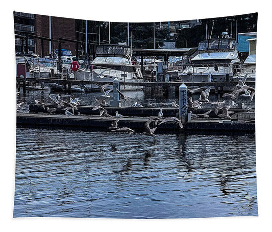 Birds at the Dock - Tapestry