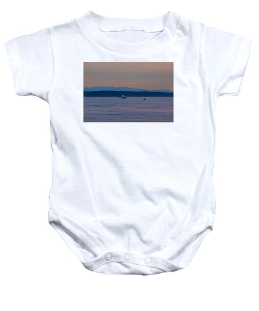 Boating at sunset - Baby Onesie