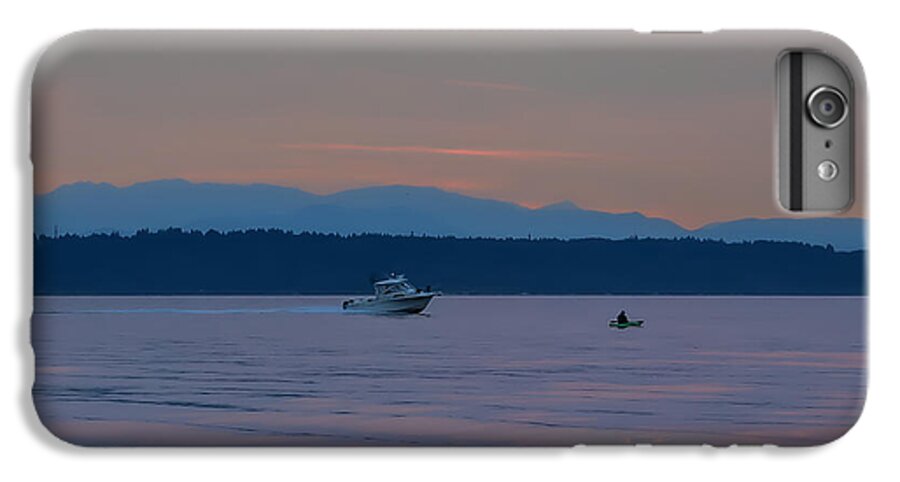 Boating at sunset - Phone Case