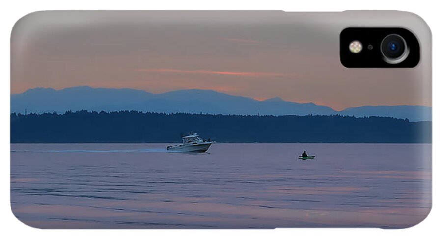 Boating at sunset - Phone Case