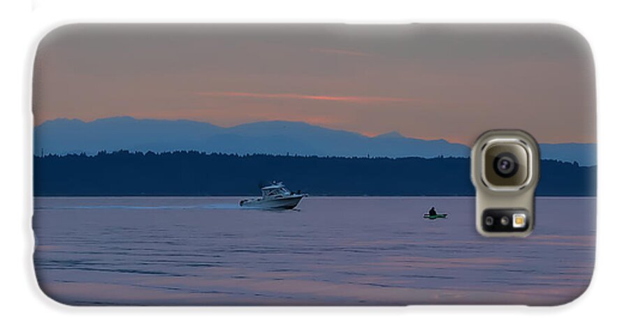 Boating at sunset - Phone Case