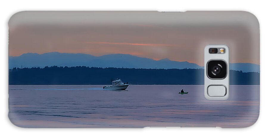 Boating at sunset - Phone Case