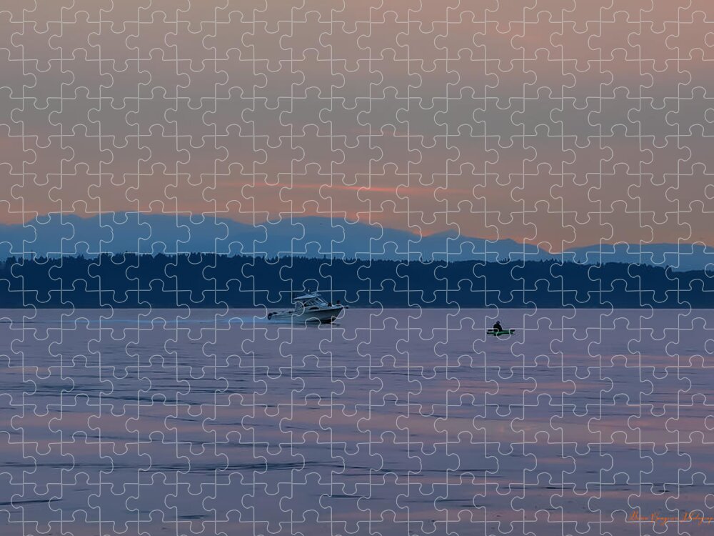 Boating at sunset - Puzzle