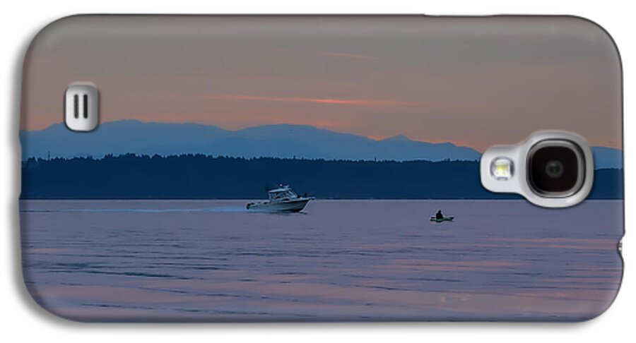 Boating at sunset - Phone Case