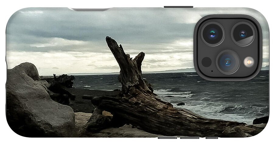 Burnt wood  - Phone Case