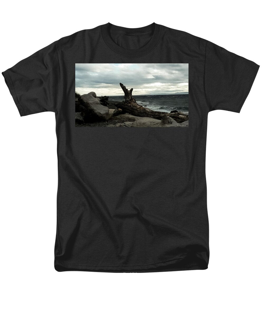 Burnt wood  - Men's T-Shirt  (Regular Fit)