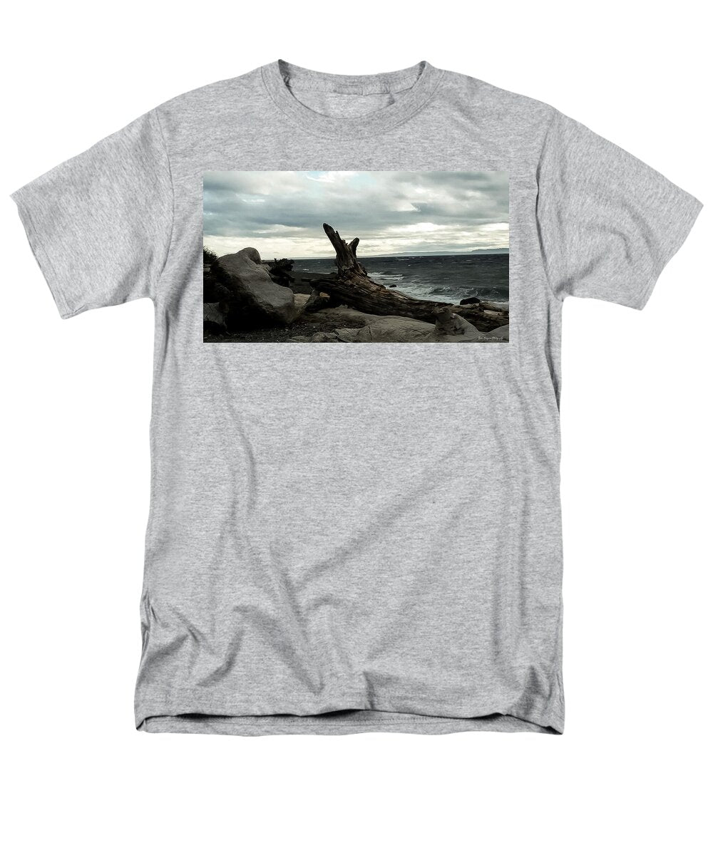 Burnt wood  - Men's T-Shirt  (Regular Fit)
