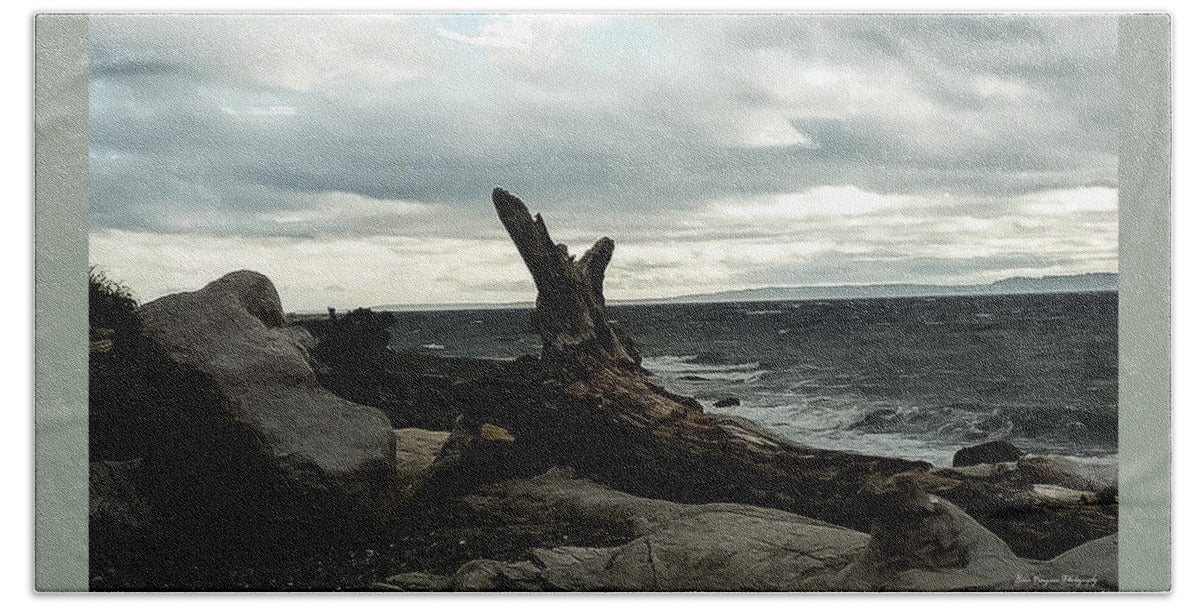 Burnt wood  - Beach Towel