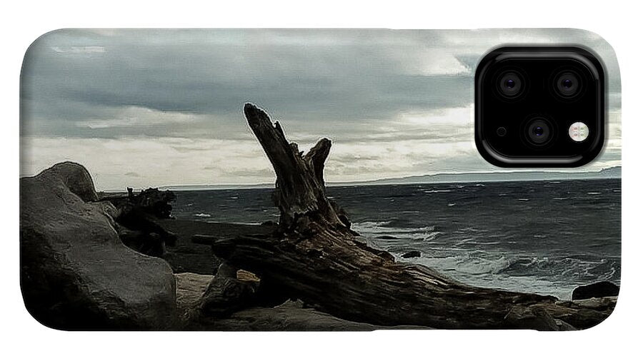 Burnt wood  - Phone Case