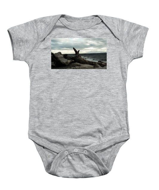 Burnt wood  - Baby Onesie