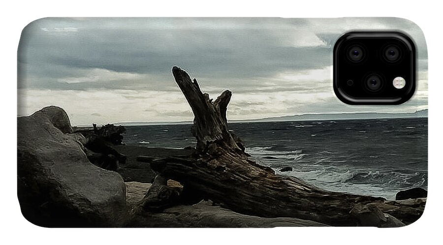 Burnt wood  - Phone Case