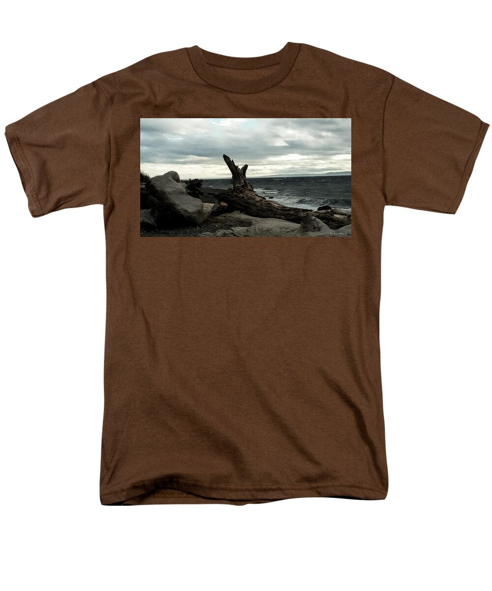Burnt wood  - Men's T-Shirt  (Regular Fit)