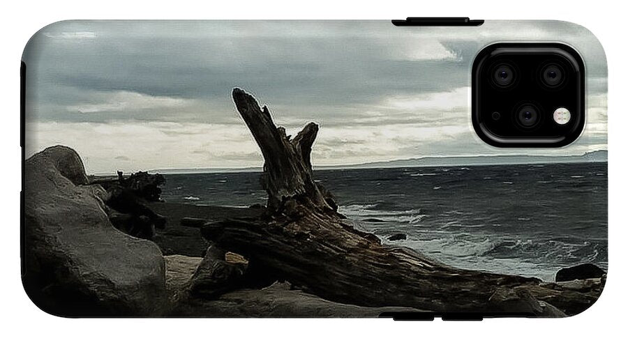 Burnt wood  - Phone Case