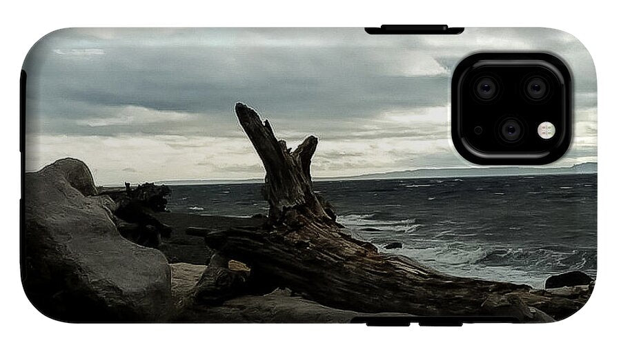 Burnt wood  - Phone Case
