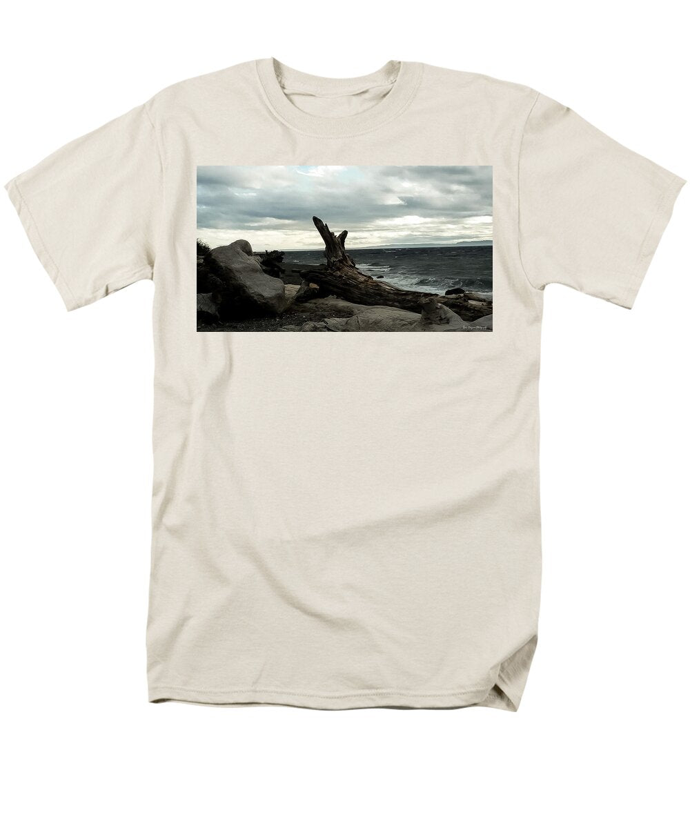 Burnt wood  - Men's T-Shirt  (Regular Fit)