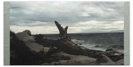 Burnt wood  - Beach Towel