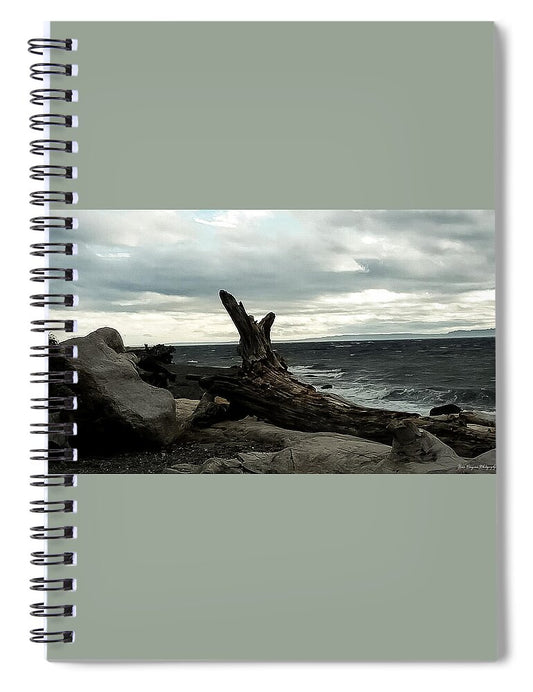 Burnt wood  - Spiral Notebook
