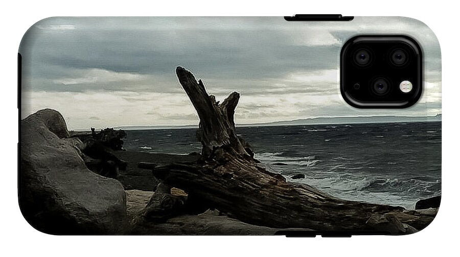 Burnt wood  - Phone Case