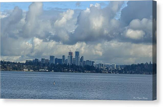 Clouds above the city  - Canvas Print