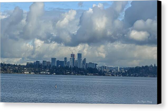 Clouds above the city  - Canvas Print