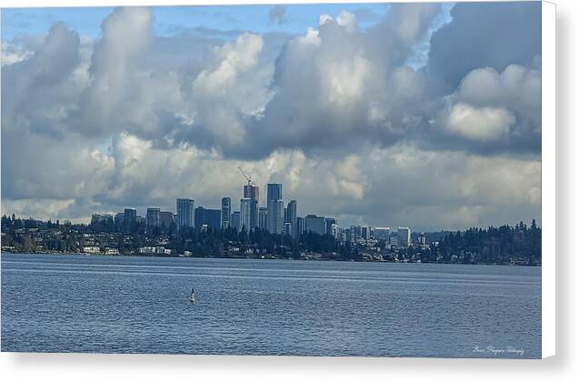 Clouds above the city  - Canvas Print