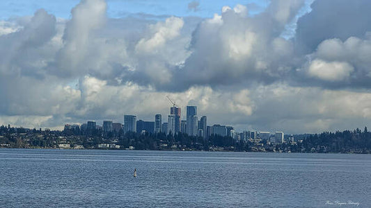 Clouds above the city  - Art Print