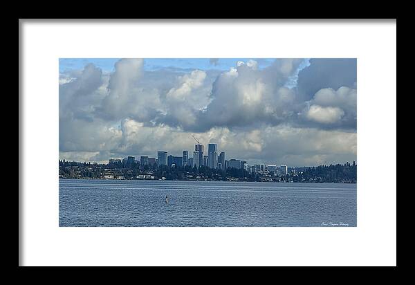 Clouds above the city  - Framed Print
