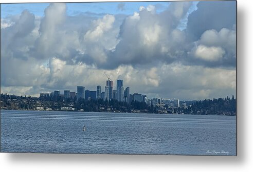 Clouds above the city  - Metal Print