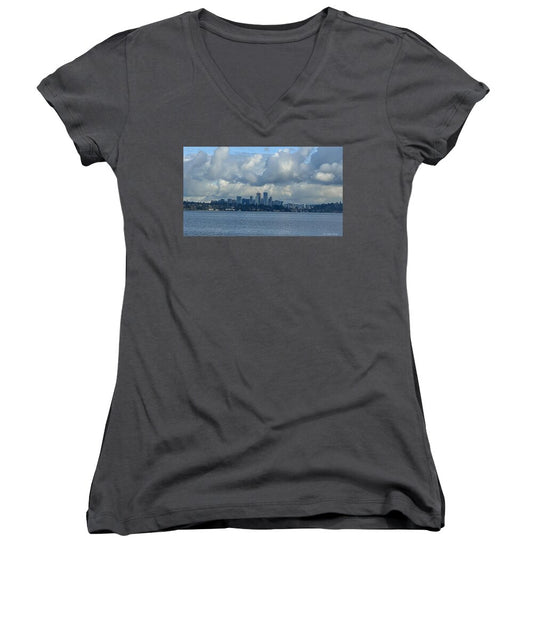 Clouds above the city  - Women's V-Neck