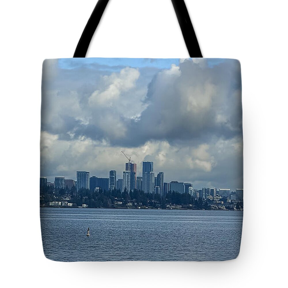 Clouds above the city  - Tote Bag